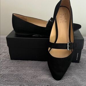 Naturalizer Women's Black Flats with Buckle